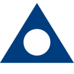Triangulo-azul-con-centro-blanco